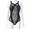 Cross-Border Foreign Trade European and American New Sexy Lingerie Sexy Women's Mesh Halter Two-Piece Jumpsuit Sexy Suit Wholesale