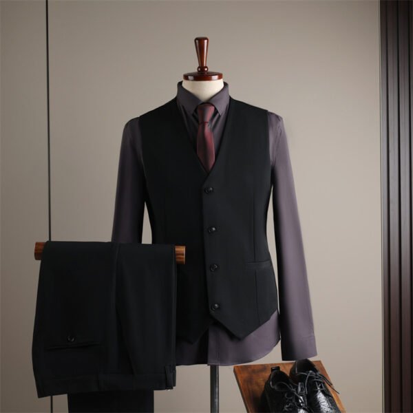 Men's Suits, Slim-Fit Korean-Style Professional Suits, Men's Business Formal Wear, High-Quality Groom's Wedding Attire, Ready Stock