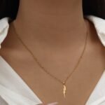 European and American Street Fashion Metal Mini Lightning Necklace, Unisex Pendant