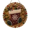 Christmas Santa Claus 5D Acrylic Diamond Painting DIY Kit, Ornament Pendant