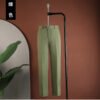 Green (single piece of pants) Whale Lion Men's Casual Business Straight-Leg Dress Pants Versatile Fashion Simple Mid-High Waist Wrinkle-Resistant Non-Iron Pants