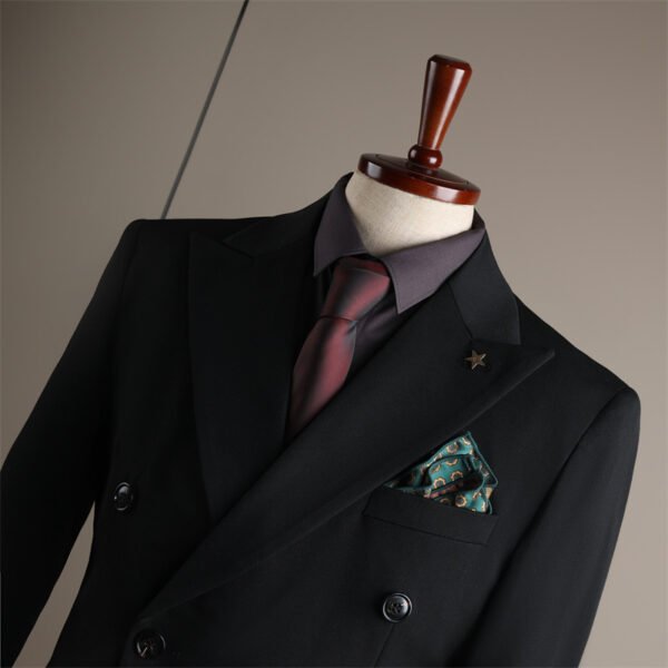2025 Men's Business Slim Black Suit Jacket Groom Wedding Dress