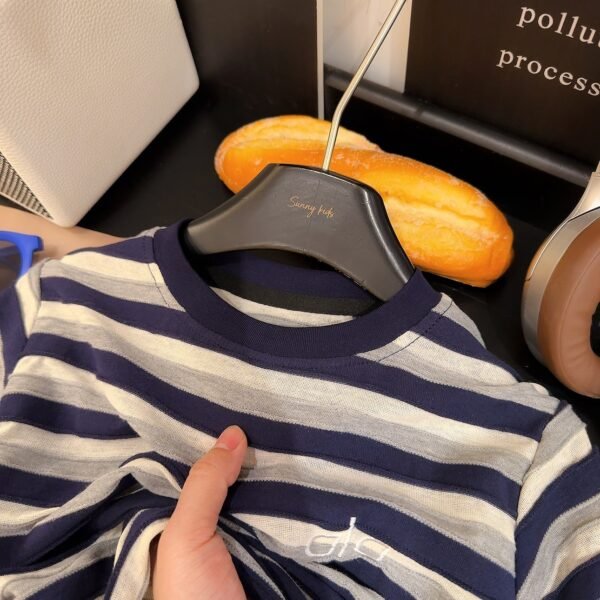 Boys' Long-Sleeve T-Shirt, Striped Fake Two-Piece Long-Sleeve Base Shirt