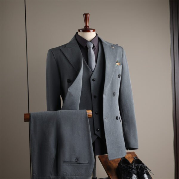 2025 Men's Business Slim Black Suit Jacket Groom Wedding Dress