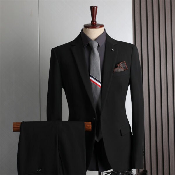 Plus Size Men's Business Casual Slim Wedding Groomsmen Dress Suit