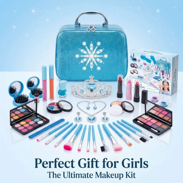 Ice & Snow Themed Cosmetic Toy Set with Handbag