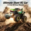 1:16 Remote Control Stunt Monster Truck - 360 Degree Rotating RC Car