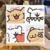 Line Puppy Digital Oil Painting DIY Kit, Handmade Coloring Decorative Art