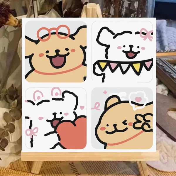 Line Puppy Digital Oil Painting DIY Kit, Handmade Coloring Decorative Art
