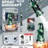 Foldable Spray Rocket Quadcopter Drone with Lights