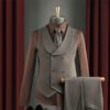 High-End Wine Red Suit Men's Suit Wedding Groomsmen Suit Business Casual High-Quality Professional Suit Suit Men