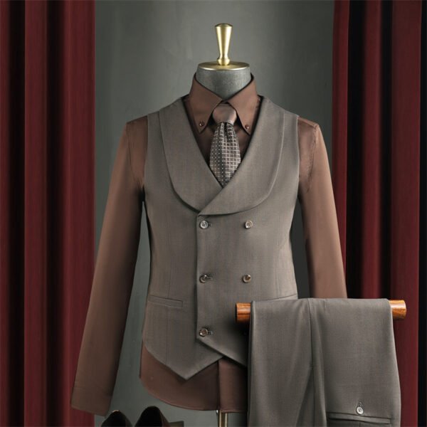 High-End Wine Red Suit Men's Suit Wedding Groomsmen Suit Business Casual High-Quality Professional Suit Suit Men