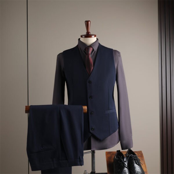 Men's Suits, Slim-Fit Korean-Style Professional Suits, Men's Business Formal Wear, High-Quality Groom's Wedding Attire, Ready Stock