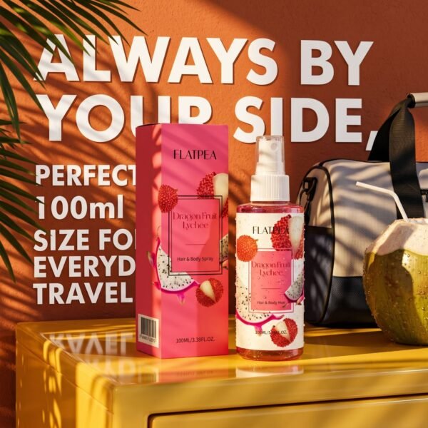 Lychee Dragon Fruit Perfume Spray 100ml, Long-Lasting Fruity Scent