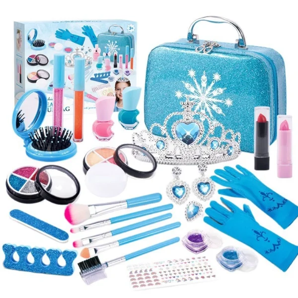Ice & Snow Themed Cosmetic Toy Set with Handbag