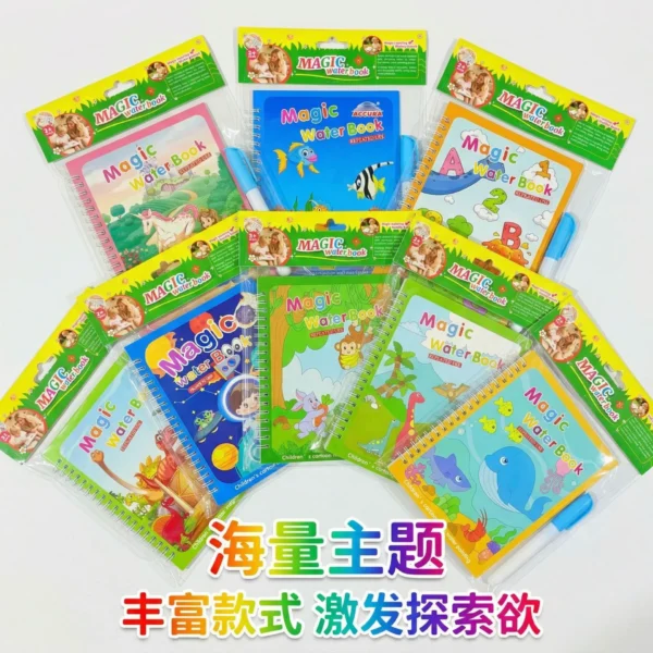 Toddler Water Doodle Book - Reusable Magic Painting Album