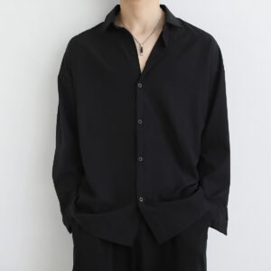 Men's Lightweight Long Sleeve Shirt - Casual Slim Fit Everyday Shirt