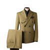 Men's Double-Breasted Suit Business Formal Wear Korean Groomsmen Wedding Groom Jacket