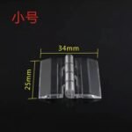 Clear Acrylic Flip Hinge - Self-Adhesive No-Drill Cabinet & Door Hinge