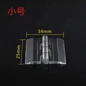 Clear Acrylic Flip Hinge – Self-Adhesive No-Drill Cabinet & Door Hinge