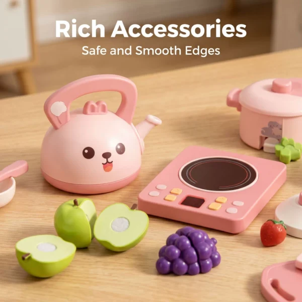 Purple Rabbit Kitchen Playset with Sound & Light