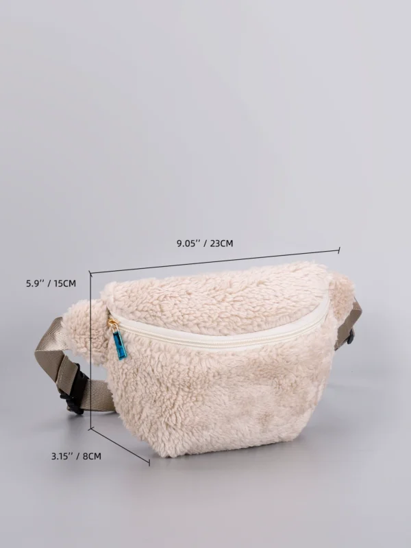 2024 Autumn Winter Plush Crossbody Bag - Fashion High-End Trendy Chest Bag