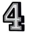 Black and White Letter and Number Shoe Charms - PVC Clog Decorations