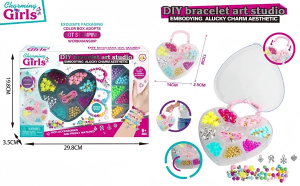 Princess Jewelry Play Set with Heart-Shaped Handbag