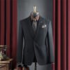 High-End Suit for Men, Pure Gray, Wrinkle-Resistant, Slightly Elastic, Formal Wear, Groom, Wedding, Best Man, Suit Set for Men