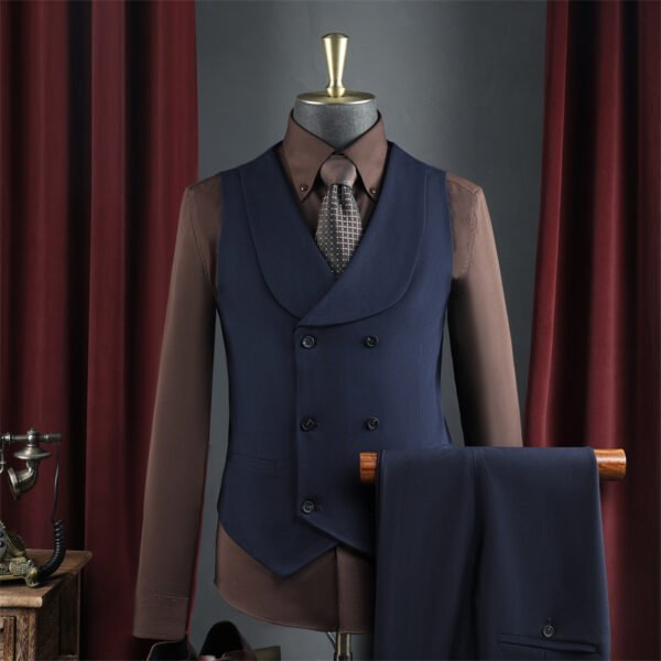 High-End Wine Red Suit Men's Suit Wedding Groomsmen Suit Business Casual High-Quality Professional Suit Suit Men