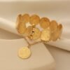Xiyin Hot-Selling Ancient Coin Gold-Plated Bracelet, High-End Jewelry, Retro Ethnic Style Bracelet, Cross-Border Jewelry Wholesale