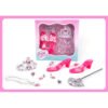 Girls Princess Pretend Play Jewelry Set - DIY Necklace, Crown & Accessories