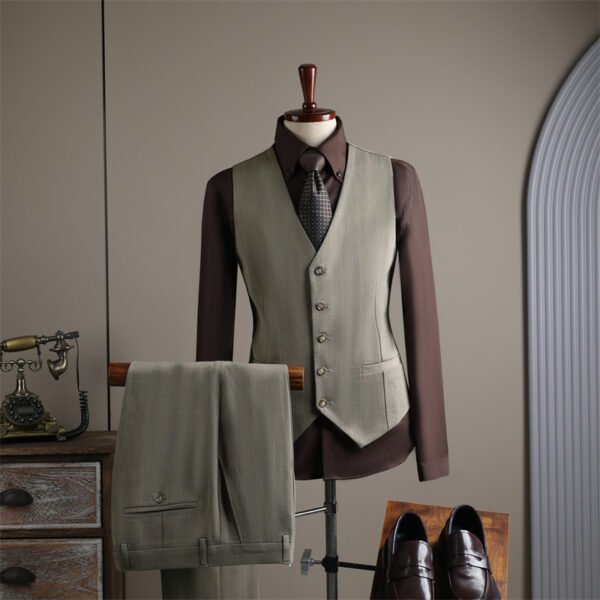 Plaid Suit Men's Business Casual Banquet Wedding Dress Professional Formal Suit