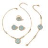 Cross-Border Ethnic Devils Eye Bracelet Necklace Four-Piece Jewelry Set