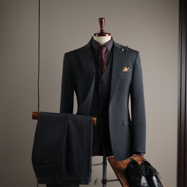 Men's Suits, Slim-Fit Korean-Style Professional Suits, Men's Business Formal Wear, High-Quality Groom's Wedding Attire, Ready Stock