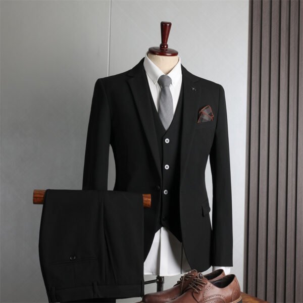 Plus Size Men's Business Casual Slim Wedding Groomsmen Dress Suit