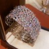 Zircon Openwork Cuff Bracelets - Wide Adjustable Statement Bangle Collection