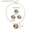 Xiyin Cross-Border Necklace Set, Colorful Design Pendant, Non-Fading Light Luxury Clavicle Chain 4 Xiyin Cross-Border Necklace Set, Colorful Design Pendant, Non-Fading Light Luxury Clavicle Chain