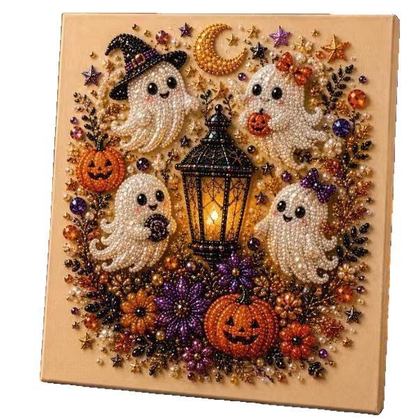 Cross-Border Halloween Raven Pumpkin DIY Pearl Diamond Painting Kit