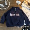 Children's Western Style Sports Zipper Pullover Sweatshirt, Long Sleeve Collar
