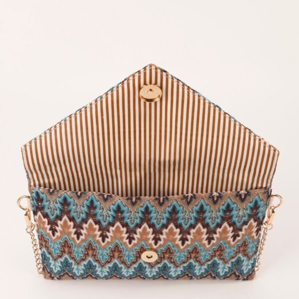 O1CN01jO5pJI1cfDffQNEQh_2209246163627-0-cib Bohemian Striped Envelope Clutch - Cross-Border Flap Shoulder Bag