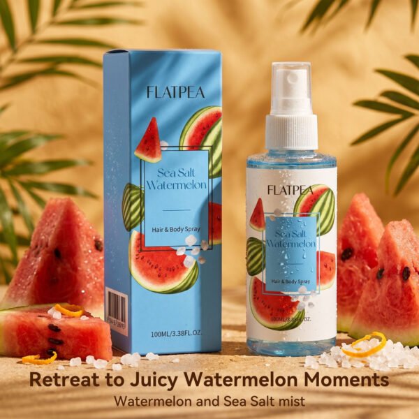 Sea Salt Watermelon Perfume Spray 100ml, Fresh Fruity Scent, Long-Lasting