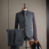 Men's Suits, Slim-Fit Korean-Style Professional Suits, Men's Business Formal Wear, High-Quality Groom's Wedding Attire, Ready Stock