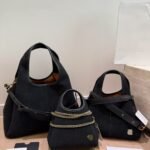 Woven-Look Basket Hobo Tote Bag