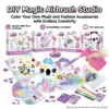DIY Spray Color Plush Toy Set - Paintable Bag, Scarf, Hat & Pillow