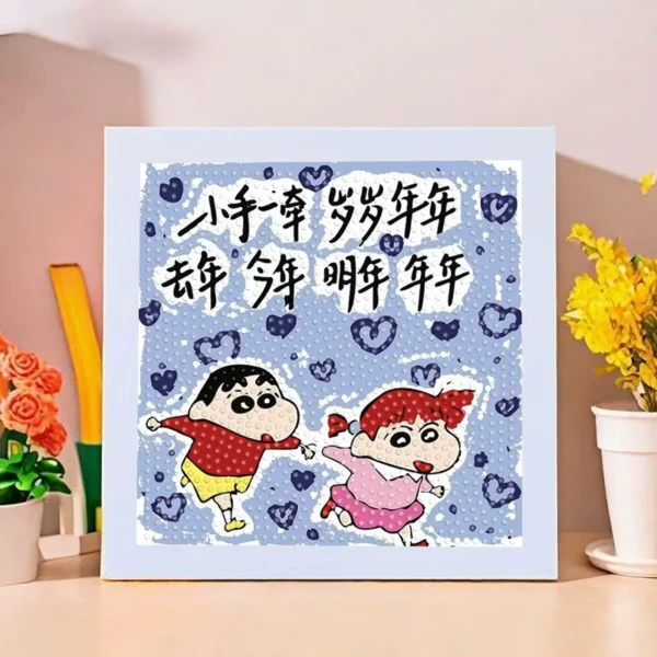Healing Words Diamond Painting DIY Kit, Text Motivational Sticker Art with Frame