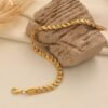 European and American Retro Gold-Plated Beaded Bracelets, Light Luxury Tassel Bracelets