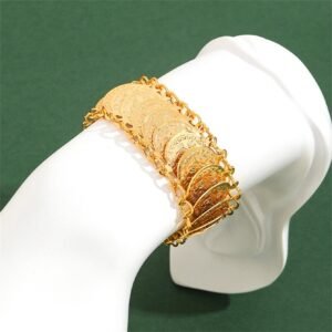 Middle East Ethnic Style Gold-Plated Bracelet, Non-Fading Bridal Bracelet, Wedding Accessory
