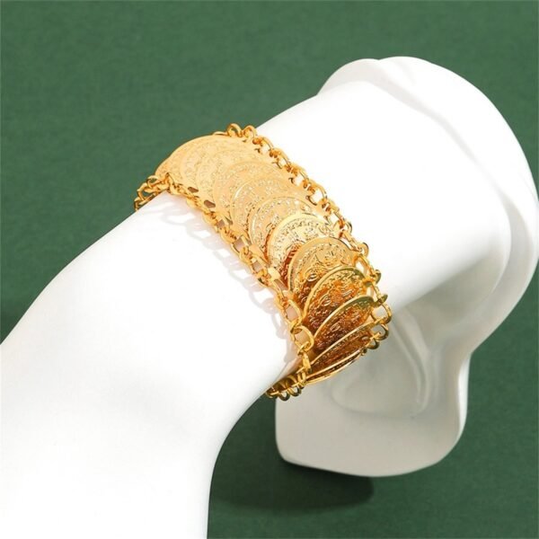 Middle East Ethnic Style Gold-Plated Bracelet, Non-Fading Bridal Bracelet, Wedding Accessory
