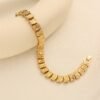 European and American Retro Gold-Plated Beaded Bracelets, Light Luxury Tassel Bracelets